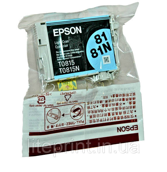 Оригінальний картридж Epson T0815, Light Cyan