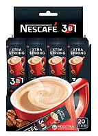 Напиток кофейный быстрорастворимый NESCAFE 3 в 1 Xtra Strong 20 шт. упак.