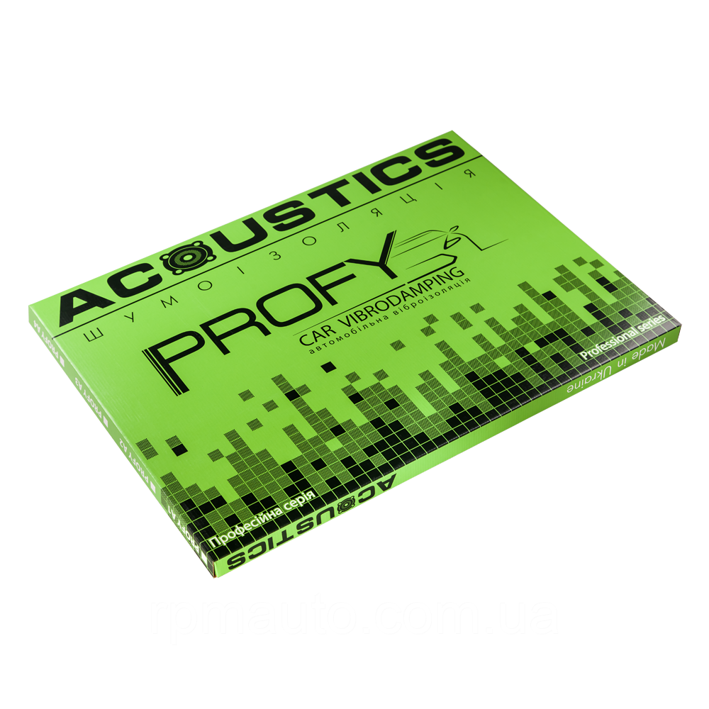 Шумоизоляция Авто ACOUSTICS PROFY A4 50х70 мм Обесшумка Виброизоляция Шумка Шумоізоляція Виброшумоизоляция - фото 3 - id-p573737255