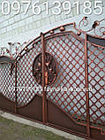 Ковані ворота з хвірткою всередині 2091, фото 2