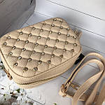 Чудова жіноча бежева сумочка, фото 9