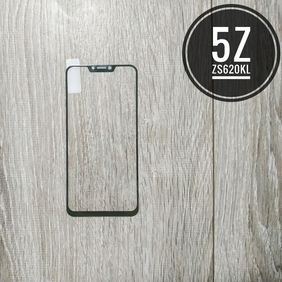 Захисне скло 5D ПОВНИЙ КЛЕЙ для Asus ZenFone 5 (ZE620KL)  ⁇  5Z (ZS620KL) чорне на весь екран