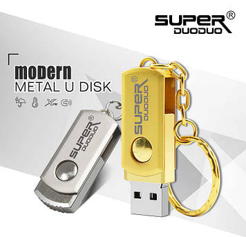 Super Duoduo USB2.0 memory stick Gold or Grey