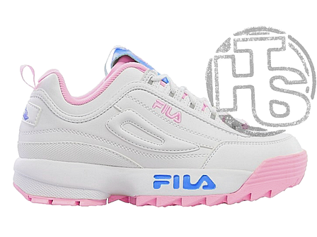 Жіночі кросівки Scarpa Bassa Fila Disruptor Low The Candy Shop White/Pink/Blue, фото 1