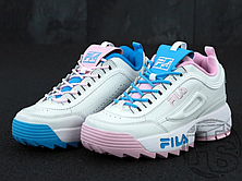 Жіночі кросівки Scarpa Bassa Fila Disruptor Low The Candy Shop White/Pink/Blue, фото 2