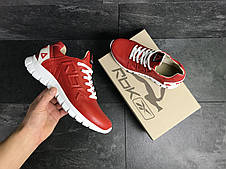 Чоловічі кросівки Reebok Sublite,шкіряні червоні, фото 3