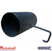 Труба із шибером (кагла) для димоходу з чорної сталі Kominus KB-S
