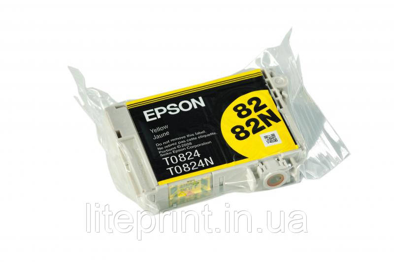 Оригінальний картридж Epson T0824, Yellow