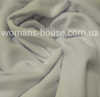 Лакоста трикотаж ширина 240 см (чулок) хб Білий