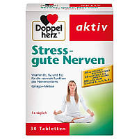 Doppelherz Stress - gute Nerven хорошие нервы - Пищевая добавка с витаминами B1, B2, B6 и B12 для нормальной р