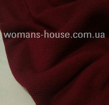Лакоста трикотаж ширина 240 см (чулок) хб Бордовий