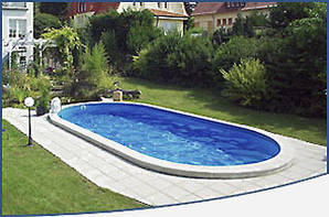 Овальний збірний басейн серії TOSCANA розмір 900х500х150 см