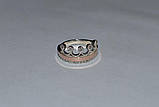 Кільце срібне з золотими пластинами Корона, фото 2