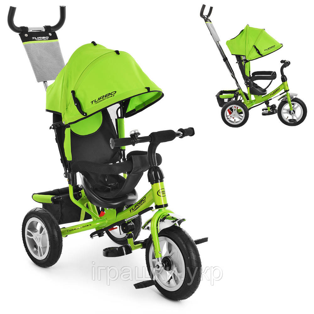 Дитячий триколісний велосипед Turbo Trike M 3113-4A з надувними колесами, фото 1