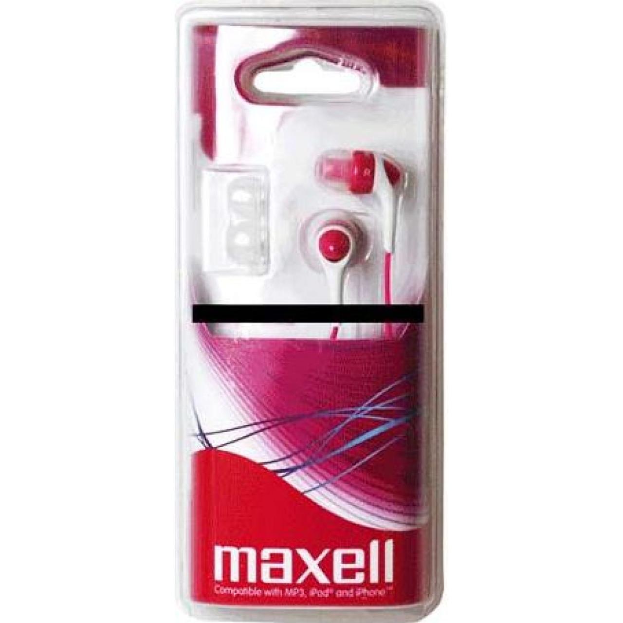 Навушники вакуумні Maxell color canalz-pink№303440