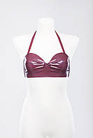 Латексний ліф прикрашений бантиком Latex Bra