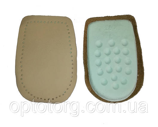 Підп'яточник шкіряний Бежевий великий, фото 2