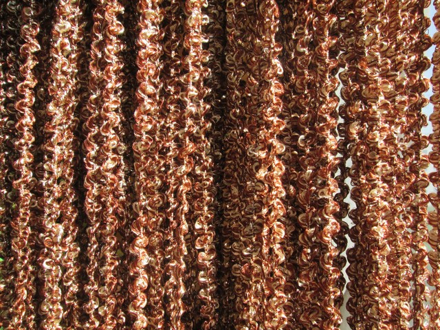 Штори нитки спіраль коричневий