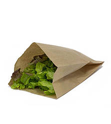 Бумажный пакет крафт саше 230 х 220 мм (уп-100 шт), пакет крафт, крафтовый пакет, бумажные пакеты для еды