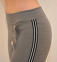 Лосини сірі в дрібну точку зі смугою, фото 5