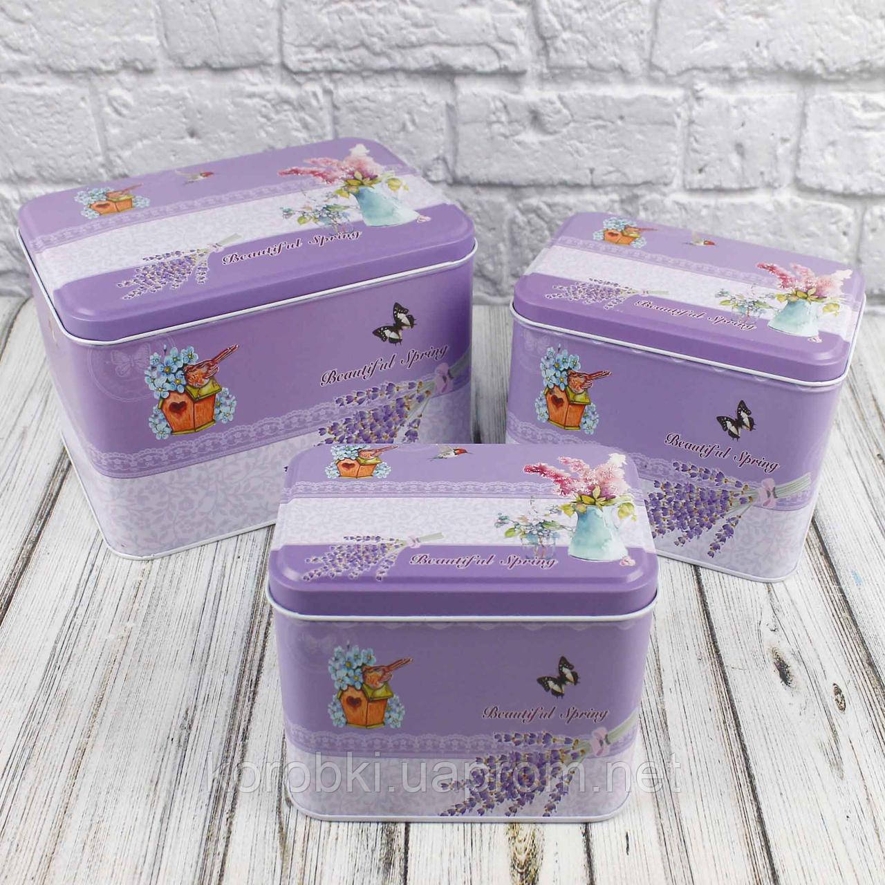 Жестяная подарочная коробка 1951437-16-19 (2701) (комплект 3 шт ...