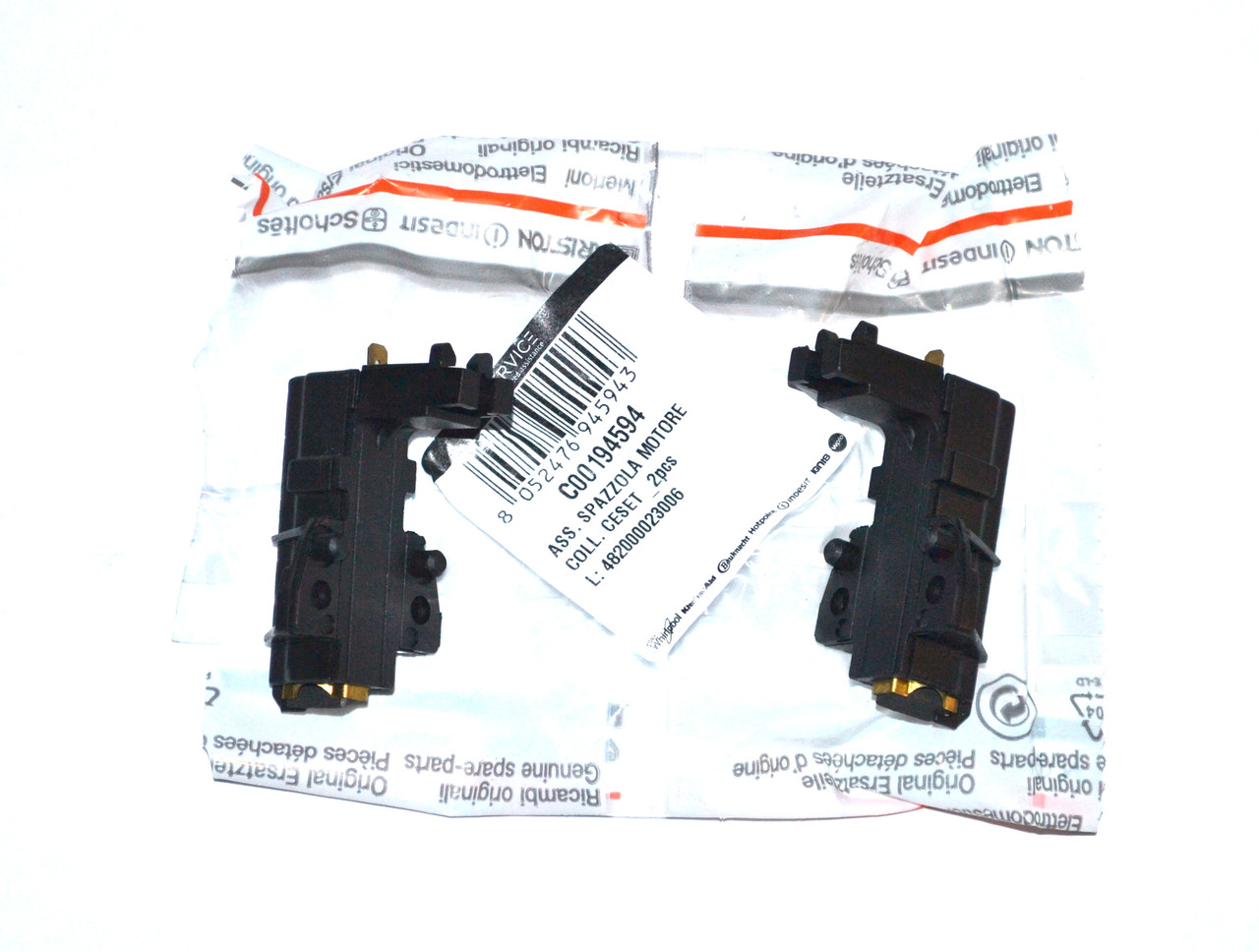 Щітки двигуна для пральної машинки Indesit/Ariston C00194594 (в корпусі,5*13,5*36)
