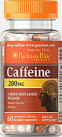 Caffeine 200 mg Puritan's Pride, 60 капсул