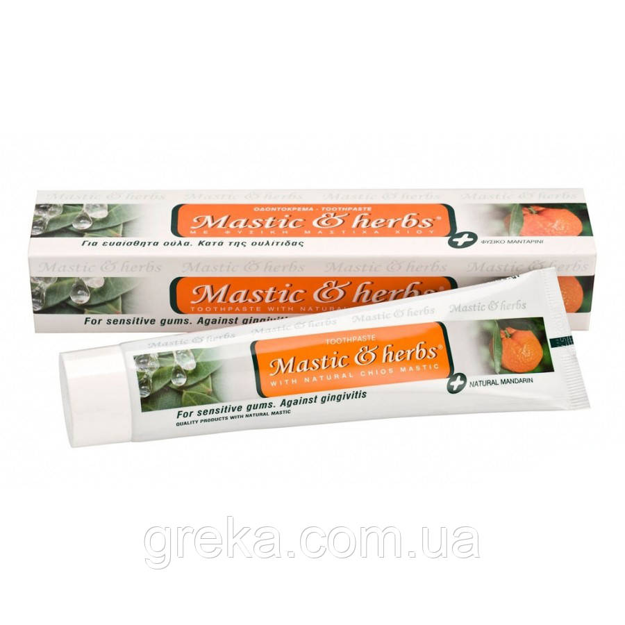 Органічна зубна паста з сучасною мастикою без фтору, фото 1