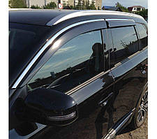 Вітровики з металевим молдингом Mitsubishi Outlander 2013+