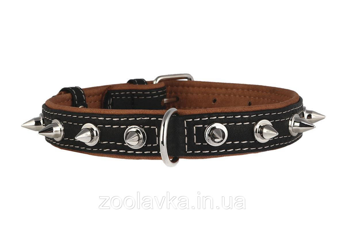 CoLLar SOFT Нашийник з шипами Коллар софт чорний, довжина 57-71 см/35 мм