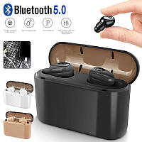 Бездротові вакуумні навушники та гарнітура Bluetooth блютуз X8-B для телефону смартфона