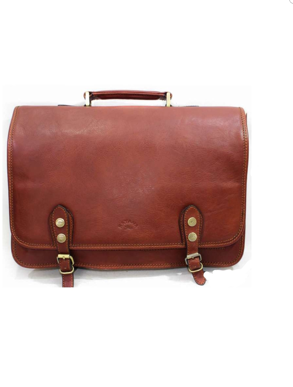 Шкіряна чоловіча сумка-портфель з натуральної шкіри для документів, фото 1