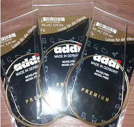 Спиці кругові 100 см 2.25 Addi на золотій волосіні