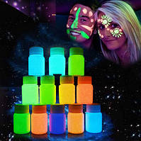 Флуоресцентна фарба, що світиться в темряві рожева