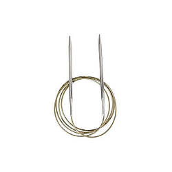 Спиці кругові 150 см 2.75 Addi на золотій волосіні