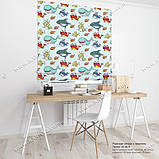 Римська фото штора Рибки. Безкоштовна доставка., фото 3