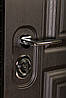 Триконтурні вхідні двері в квартиру сталь 2 мм. колір Венге/Білий матовий, фото 6