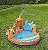 Дитячий надувний водний центр басейн для дітей із гіркою й кульками Bestway 53069 «Вулкан», фото 5