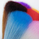 Щітка для нігтів, зі стразами, різнобарвний ворс, фото 2