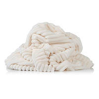 Плюш Minky stripes молочний