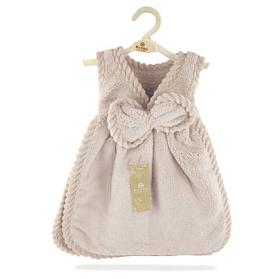 Рушник махровий для рук Плаття з бантом 33х33 см SH88238 бежевий 132183