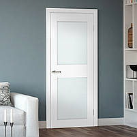 Двері міжкімнатні Cortex Gloss 04 white matt triplex молочний, фото 3