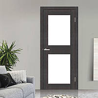 Двері міжкімнатні Cortex Gloss 04 дуб wenge triplex молочный, фото 2