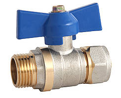 Кран кульовий під обжим для металопластикової труби ф.20х3/4 З Eco