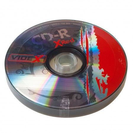 Videx X-Red CD-R 700 Mb 52x bulk 10 - фото 1 - id-p923010279