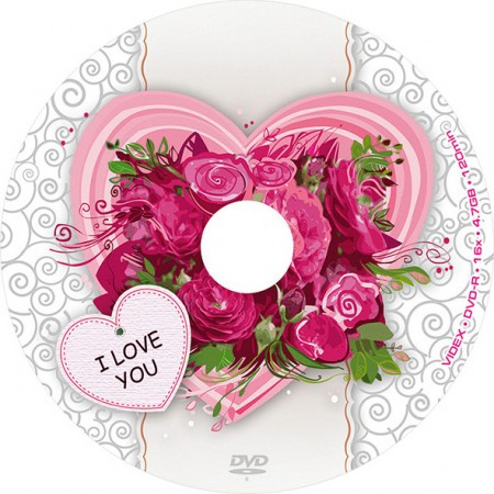 Videx DVD-R 16x 4.7 Gb I LOVE YOU bulk50