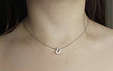Срібне кольє No6 "Серце", фото 2