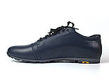 Велика взуття чоловіче 46 47 48 розміри кросівки шкіряні сині снікерси Rosso Avangard PRAVDA Blu Lether BS, фото 3
