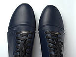 Велика взуття чоловіче 46 47 48 розміри кросівки шкіряні сині снікерси Rosso Avangard PRAVDA Blu Lether BS, фото 6