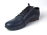 Велика взуття чоловіче 46 47 48 розміри кросівки шкіряні сині снікерси Rosso Avangard PRAVDA Blu Lether BS, фото 8